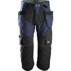 Snickers 6905 FlexiWork, Pirate Werkbroek+ met Holsterzakken - Donker Blauw/Zwart