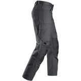 Snickers 6801 Service Broek met Kniestukzakken - Staal Grijs/Staal Grijs