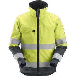 Snickers 1138 High-Vis Isolerend Jack Klasse 3 - Geel, High Visbility/Staal Grijs - XS