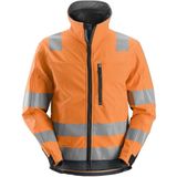 Snickers 1230 AllroundWork High-Vis Softshell Jack Klasse 3 High-Vis Oranje/Staalgrijs maat XS