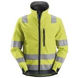 Snickers 1230 AllroundWork High-Vis Softshell Jack Klasse 3 High-Vis Oranje/Staalgrijs maat XS