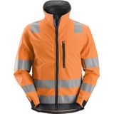 Snickers 1230 AllroundWork High-Vis Softshell Jack Klasse 3 High-Vis Oranje/Staalgrijs maat XS