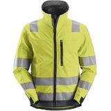 Snickers 1230 AllroundWork High-Vis Softshell Jack Klasse 3 High-Vis Geel/Staalgrijs maat XS