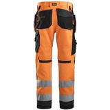 Snickers 6230 AllroundWork High-Vis Werkbroek+ met Holsterzakken Klasse 2 High-Vis Oranje/Staalgrijs maat 044