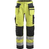 Snickers - 6230 AllroundWork - Werkbroek - High-Vis Geel/Staalgrijs - Klasse 2