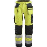 Snickers - 6230 AllroundWork - Werkbroek - High-Vis Geel/Staalgrijs - Klasse 2