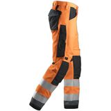 Snickers 6331 AllroundWork, High-Vis Werkbroek+, Klasse 2 - Geel, High Visibility/staal Grijs