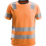 Snickers 2530 AllroundWork High-Vis T-Shirt Klasse 2 - High-Vis Oranje Staalgrijs
