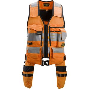 Snickers - 4230 AllroundWork - High-Vis Gereedschapsvest - Oranje/Zwart - Klasse 1