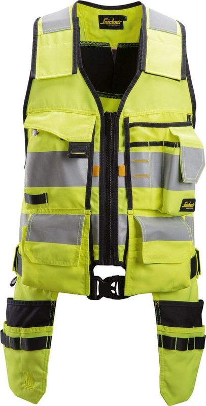 Snickers 4230 AllroundWork, High-Vis Gereedschapsvest Klasse 1 - High-Vis Geel/Zwart