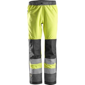 Snickers 6530 AllroundWork, High-Vis Waterproof Shell Broek Klasse 2 - High-Vis Oranje/Zwart