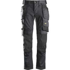 Snickers AllroundWork Stretch Werkbroek Holsterzakken 6241 - Mannen - Staalgrijs/Zwart - 50