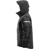 Snickers - 1102 AllroundWork - Waterproof Jack - Zwart - Isolerend - 37.5® Technologie