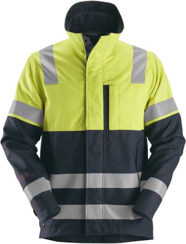 Snickers - 1560 ProtecWork Jack - High-Vis - Marineblauw/High-Vis Geel - Werkjack