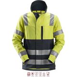 Snickers 1561 ProtecWork Jack High-Vis Klasse 3 High-Vis Geel/Marineblauw maat XS