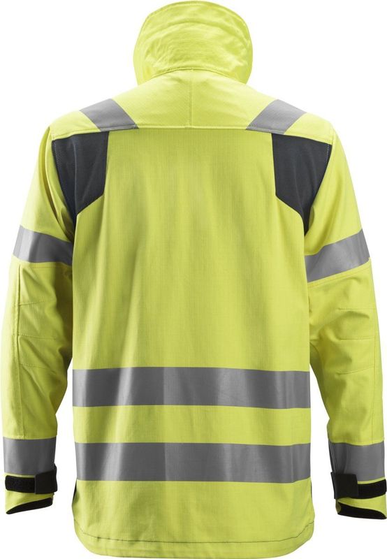 Snickers 1561 ProtecWork Jack High-Vis Klasse 3 High-Vis Geel/Marineblauw maat XS
