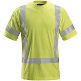 Snickers 2562 ProtecWork T-shirt met Korte Mouwen High-Vis Klasse 3 - High Vis Geel