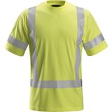 Snickers 2562 ProtecWork T-shirt met Korte Mouwen High-Vis Klasse 3 - High Vis Geel