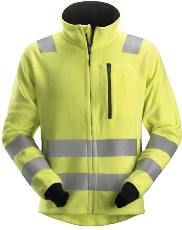 Snickers 2860 ProtecWork Fleece Jack High-Vis Klasse 3 High-Vis Geel maat XS
