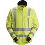 Snickers 2864 ProtecWork, Sweatshirt met rits, High-Vis Klasse 3 - High Vis Geel