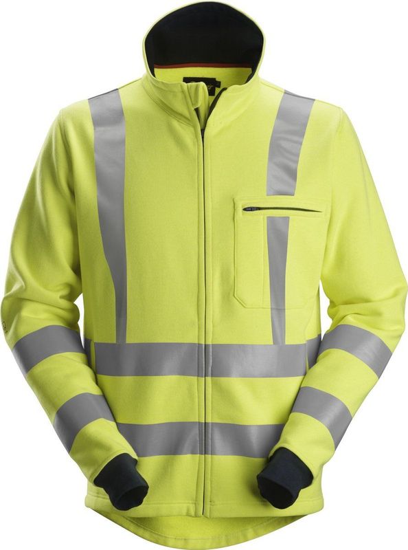 Snickers 2864 ProtecWork, Sweatshirt met rits, High-Vis Klasse 3 - High Vis Geel