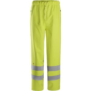 Snickers 8267 ProtecWork Regenbroek PU High-Vis Klasse 2 High-Vis Geel maat XS