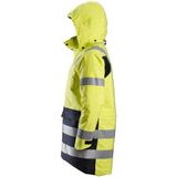 Snickers - 1860 ProtecWork - Geïsoleerde Parka - High-Vis Geel/Marineblauw - Beschermende Werkjas