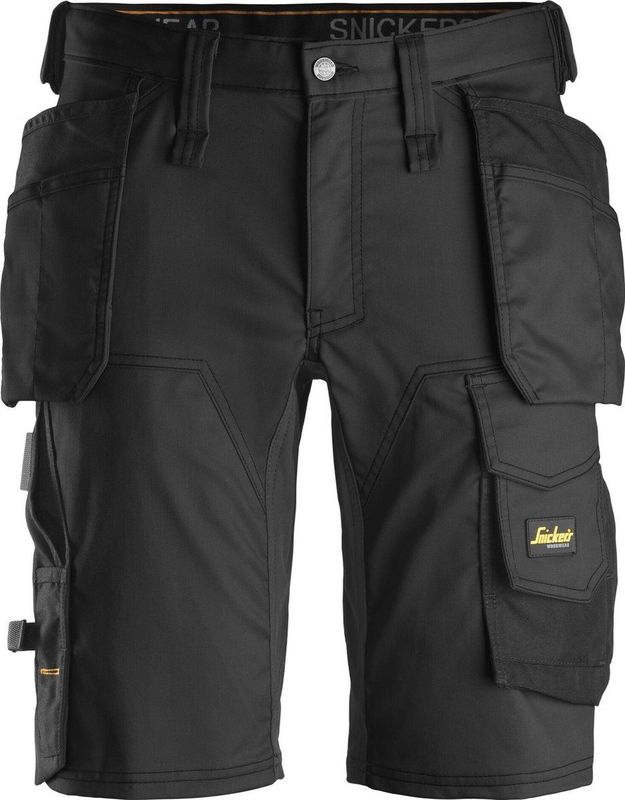 Snickers Korte Broek AllroundWork Stretch Holsterzakken 6141 - Mannen - Zwart