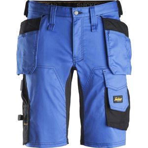 Snickers Korte Broek AllroundWork Stretch Holsterzakken 6141 - Mannen - Kobaltblauw/Zwart