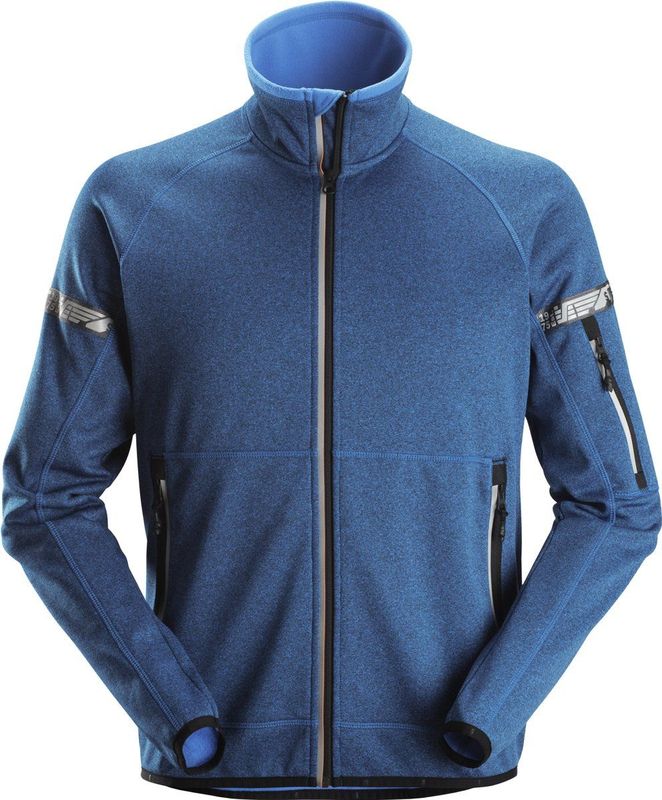 Snickers 8004 AllroundWork 37.5® Technologie Fleece Jack Blauw maat XS