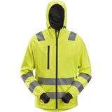 Snickers 8039 AllroundWork, High-Vis Hoodie met rits Klasse - High Vis Geel