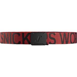 Snickers 9004 Riem met logo Chilirood/Zwart