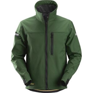 Snickers - 1200 AllroundWork - Soft Shell Jack - Bosgroen/Zwart - CORDURA® Versterkingen
