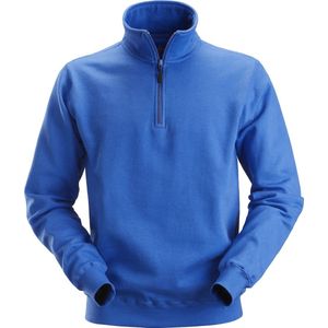 Snickers 2818 Sweatshirt met ½ Rits Blauw maat XXL