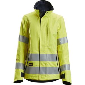 Snickers 1567 ProtecWork High-Vis KL3 Damesjack High-Vis Geel/Marineblauw maat XS