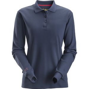 Snickers 2667 ProtecWork Dames Poloshirt met lange mouw - Donker Blauw