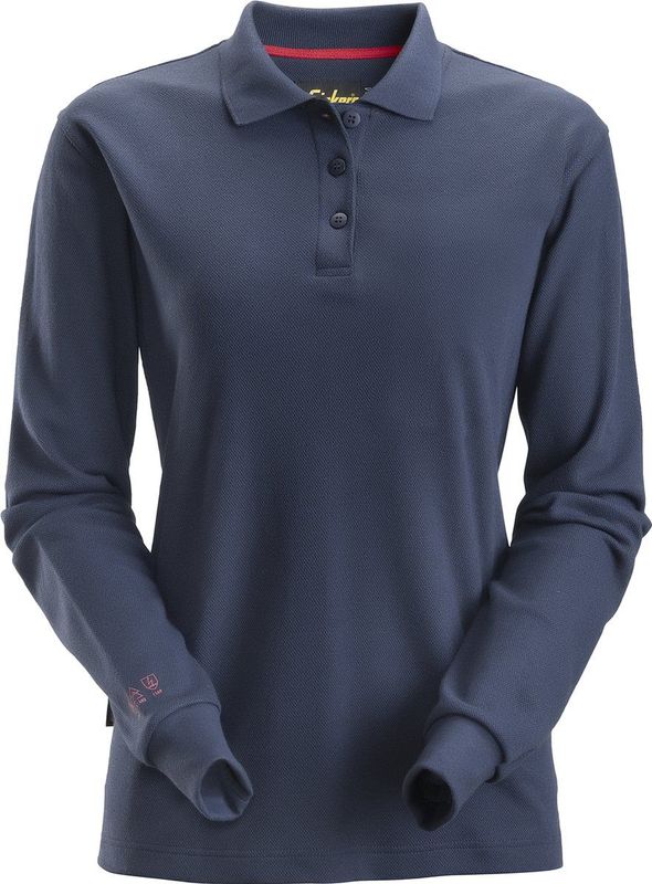 Snickers 2667 ProtecWork Dames Poloshirt met lange mouw - Donker Blauw