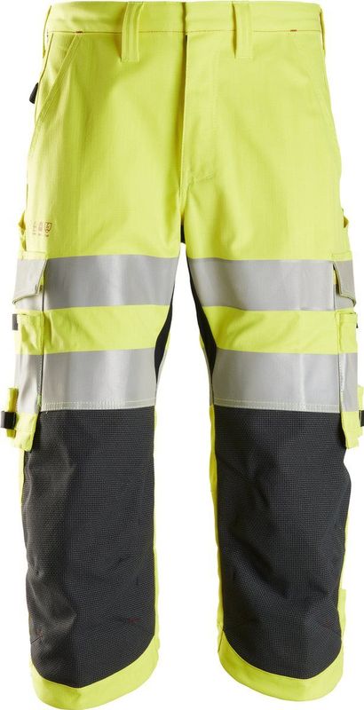 Snickers 6161 ProtecWork, Pirate Werkbroek, klasse 2 - High-Vis Geel