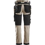 Snickers 6241 AllroundWork, Stretch Werkbroek met Holsterzakken - Khaki/Zwart