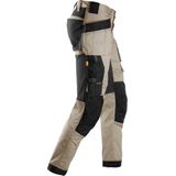 Snickers 6241 AllroundWork, Stretch Werkbroek met Holsterzakken - Khaki/Zwart