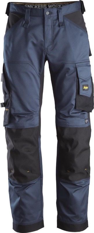 Snickers Workwear Snickers 6351 Stretch Werkbroek Loose Fit AllroundWork Donkerblauw/Zwart