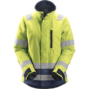 Snickers 1137 AllroundWork Dames High-Vis 37.5® Isolerend Jack Klasse 2/3 High-Vis Geel/Marineblauw maat XS