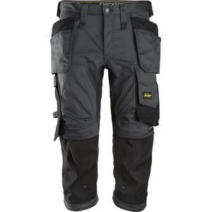 Snickers 6142 AllroundWork, Stretch Pirate Broek met Holsterzakken - Staal-grijs/Zwart