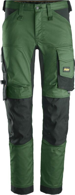 Snickers 6341 Stretch Werkbroek | Groen/Zwart