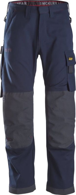 Snickers 6386 Werkbroek - Marineblauw - Regular Fit - Bescherming tegen Vlambogen