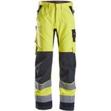 Snickers 6360 ProtecWork, Werkbroek, High-Vis Klasse 2 - Geel, High Visbility/Donker Blauw