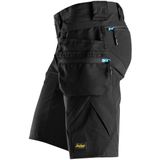 Snickers 6108 LiteWork, Kortebroek+ met afneembare Holsterzakken - Staal Grijs/Zwart