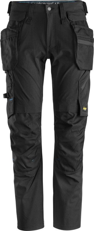 Snickers 6208 LiteWork, Werkbroek+ met afneembare Holsterzakken - Zwart/Zwart