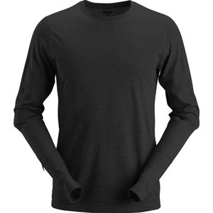 Snickers - 2427 - Longsleeve - Zwart - Wollen