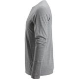 Snickers 2427 Wollen T-shirt met Lange Mouwen - Gemeleerd Grijs